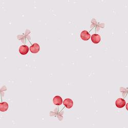 Sweet Cherries flieder - Bio Jersey / Bio French Terry - Vorbestellung!!!